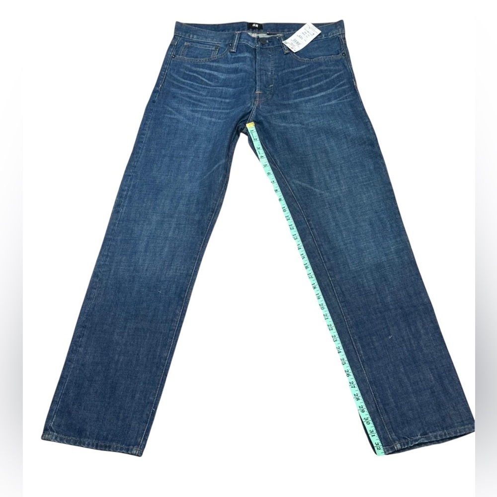 H&M Blue Straight Jeans Classic Denim